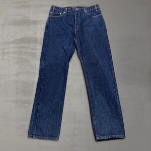 Levi's 505 Made in USA Jeans Dark Wash Denim Blue 34 x 32